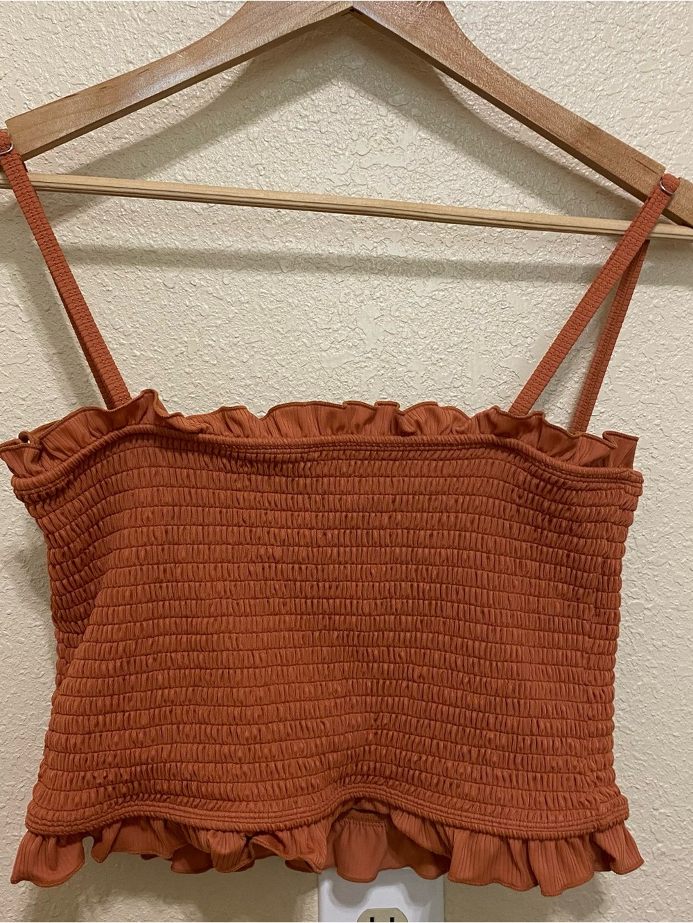 Kortni Jean Ruffle Ribbed Swim Top - Picture 3 of 4
